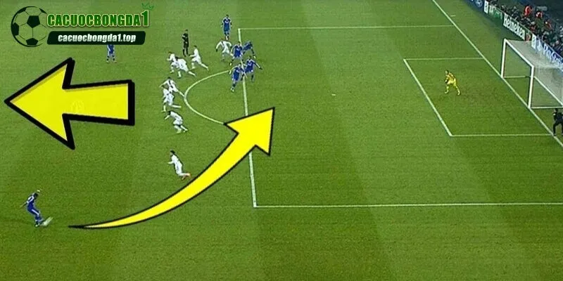 Hành vi vi phạm sẽ xảy ra tính theo khoảng cách đến bóng lúc chuyền