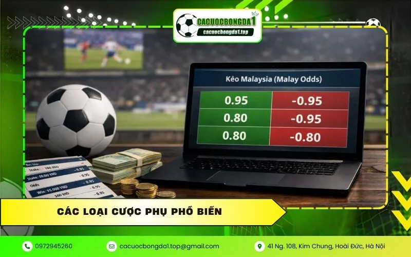 Các loại cược phụ phổ biến