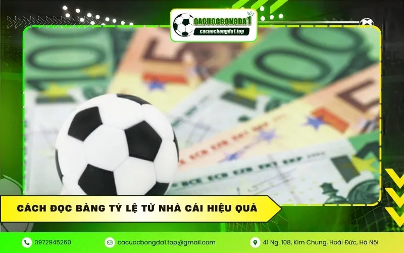 Cách đọc bảng tỷ lệ từ nhà cái hiệu quả