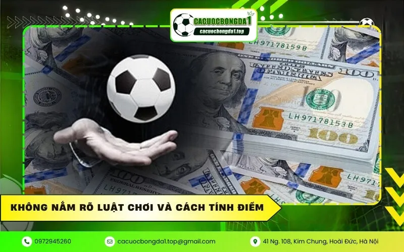 Không nắm rõ luật chơi và cách tính điểm