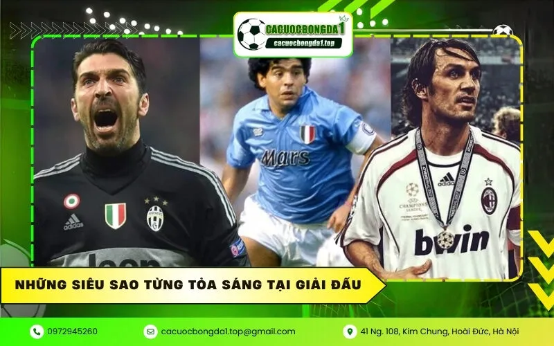 Những siêu sao từng tỏa sáng tại giải đấu