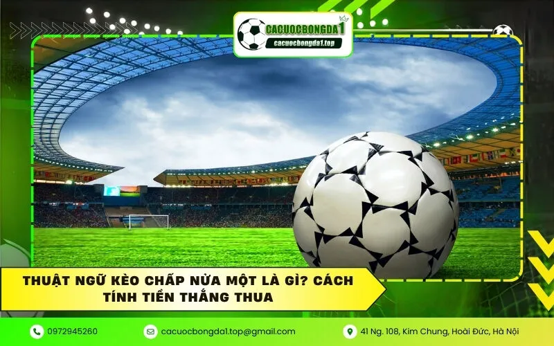 Thuật ngữ kèo chấp nửa một là gì? Cách tính tiền thắng thua